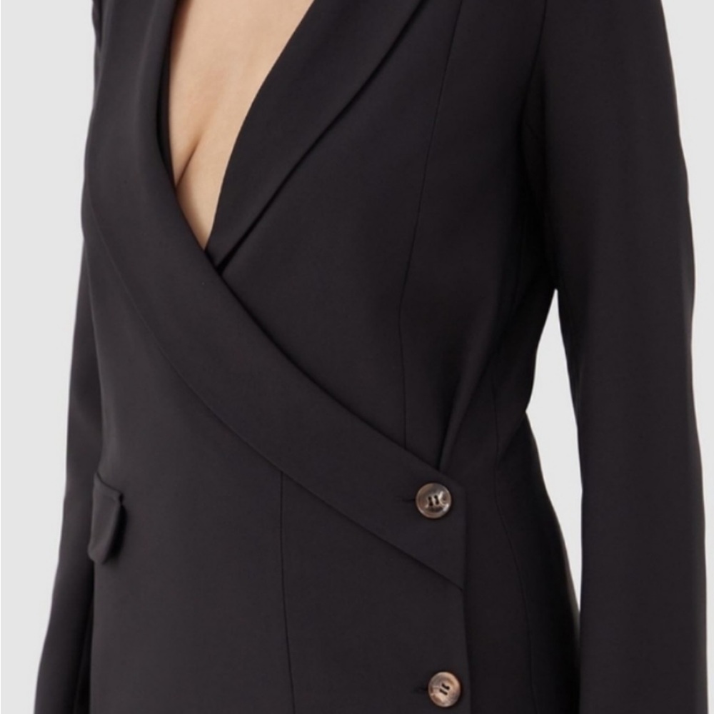 Chic Black Women's Blazer Dress